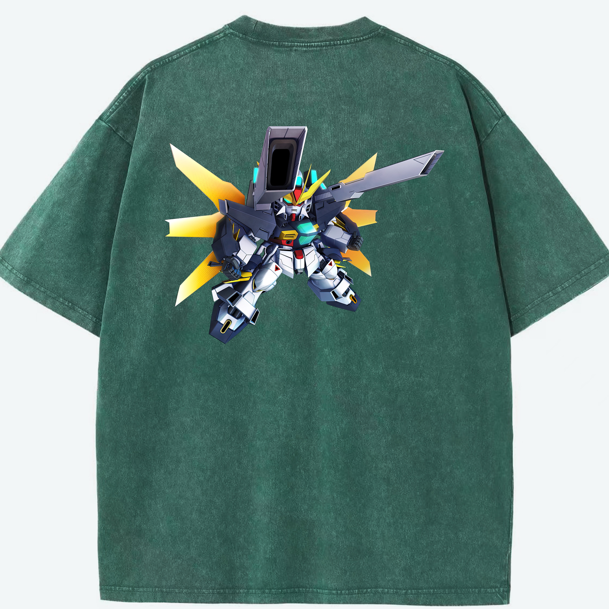 （画像用） 機動戦士ガンダム Mobile Suit Gundam 綿100% ヴィンテージ風 半袖Tシャツ（背面プリント）